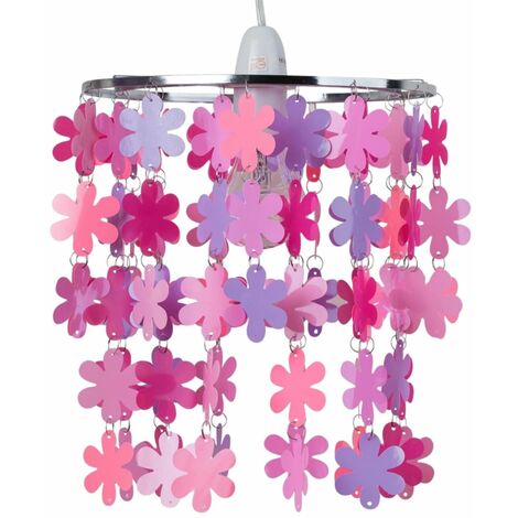 Pink and Purple Flower Easy Fit Light Shade