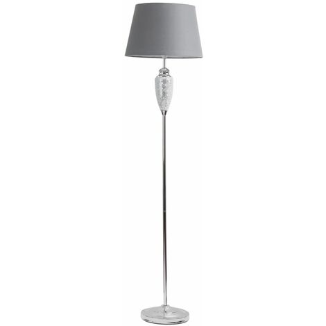 Crackle glass shop floor lamp