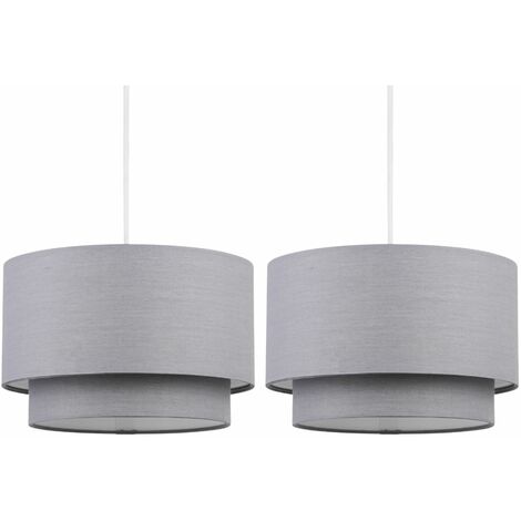 pair of ceiling light shades