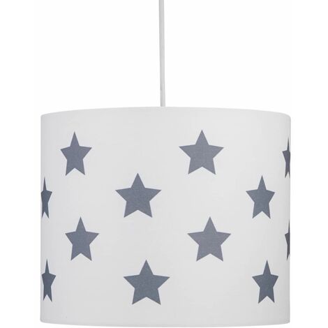 Grey and white cheap star light shade