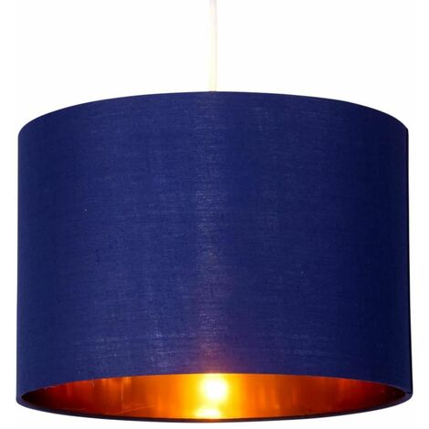 Navy Blue 30cm Light Shade with Gold Inner