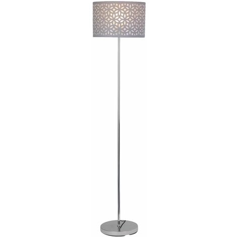 Chrome floor store lamp base