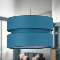Pair of Teal Layered Easy Fit Light Shades