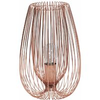 Pair of (Set of 2) Contemporary Modern Copper Wire Table Bedside Lights Lamp