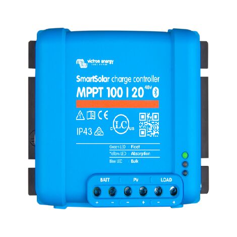 Victron – Régulateur de charge solaire MPPT 48 V 20 A – Bluetooth intégré – Améliore rendement jusqu'à 30 % – Pour batteries acides, gel, AGM, lithium - R511601