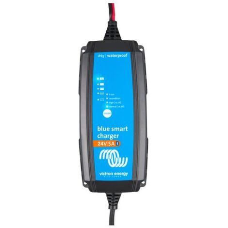 Chargeur de batterie au plomb et lithium-ion Blue Smart IP65 24V / 5A + prise CEE 7/17- VICTRON (1/5)