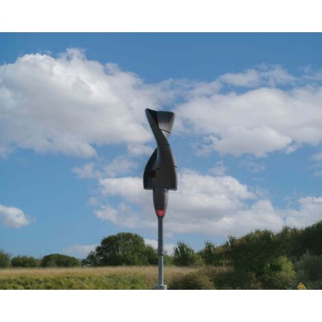 Ecolodis – Éolienne verticale X360 – Production 100W à partir de 3 m/s – Régulateur MPPT inclus – Pour environnements urbains