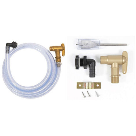 Tuyau flexible transparent 2,15m – Raccord 3/4'' pour cuve de récupération d'eau – Installation facile pour réservoirs sans raccords intégrés
