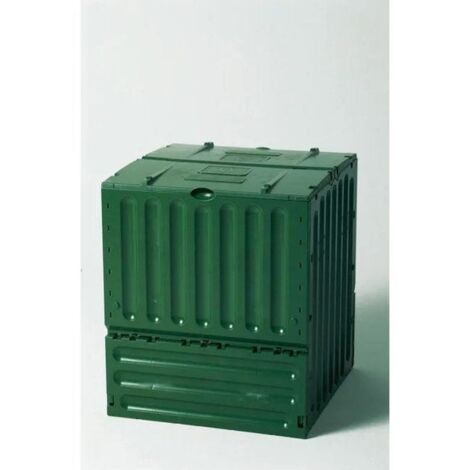 Graf – Composteur écologique 400 litres – Système de ventilation – Parois thermiques – Dimensions 70x70x83 cm – Polypropylène recyclable vert