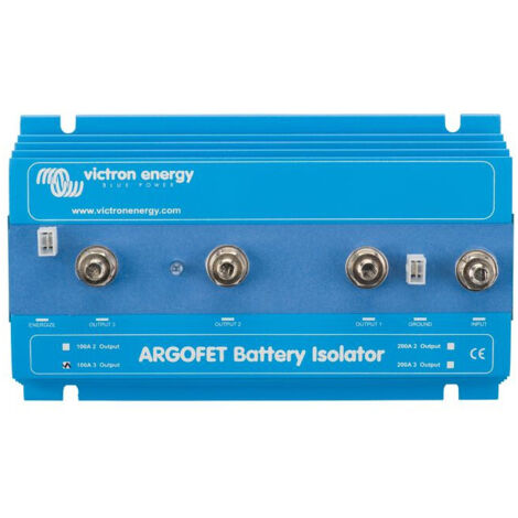 Victron – Répartiteur de charge 2 batteries 100A – Faible perte de tension 0,02 à 0,1V – Connexion boulons M8 – Garantie 5 ans