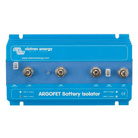 Victron – Répartiteur de charge 3 batteries – Technologie FET – Perte de tension faible 0,02 à 0,1V – Connexion boulons M8 – Poids 1,4kg