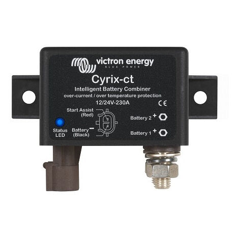 Victron – Coupleur de batteries 12/24V 230A – Contacteur mécanique piloté par microprocesseur – Protection IP54 – Pour systèmes lithium-ion