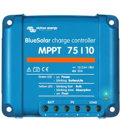 Victron – Régulateur solaire MPPT 10A 12/24V – Optimisation +30% énergie – Protection IP65 – Longue durée de vie batterie