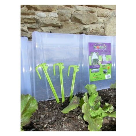 Sachet de 10 piquets de tunnel – Fixation stable pour tunnels MODULO MVI – Accessoire jardinage professionnel – Noor