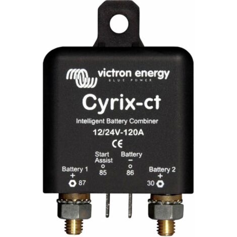 Victron – Coupleur de batteries lithium 12/24V 120A – Relais intelligent pour gestion optimale – Évite pertes de tension – Pour systèmes multi-batteries
