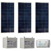 Kit Solaire SITE ISOLE 270Wc Polycristallin - 12V (Capacité Batterie ...