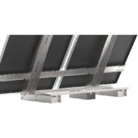ECO-WORTHY Lot De 4 Supports Panneaux Solaires 114cm - Angle Réglable 0-90° Pour 100W à 1200W