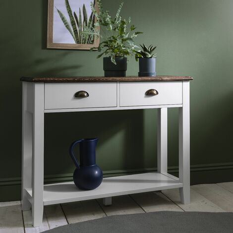 Chatsworth Console Table in White - white