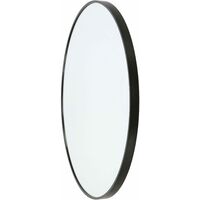 Pandora round mirror - large- black - Black