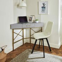 Marie corner desk - grey - Grey