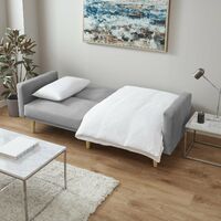 Tessa sofa bed – click clack – light grey velvet