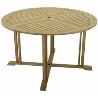 Casey wooden garden furniture - 6 seater outdoor dining set - Natural
