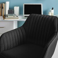 Anna swivel office chair - black - Black