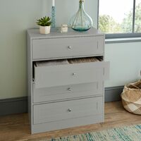 Stevie Chest of Drawers - 4 Drawer Grey - Grey