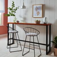 Jimmy bar table and stools - Black/ natural