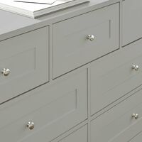 Stevie Chest of Drawers - 3 Over 4 Grey