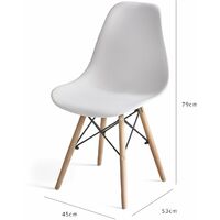 Inge White Dining Chairs - set of 4 - white