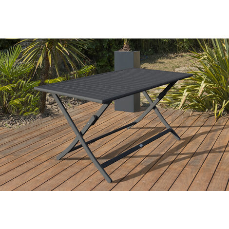 Table basse design de jardin en aluminium - Marius