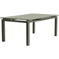 Table de jardin 10 places en aluminium 180/240x100 cm – Rallonge automatique – Lignes modernes et fluides – DCB GARDEN