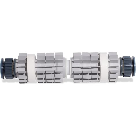 Coppia Spazzole PVC Corte Termofuse Posteriore + 2 Anelli Wonder + 2 Pulegge & Cuscinetto Centrale per Robot Maytronic Dolphin Poolstyle 60 / M 550 – M 600 – M 700 / Zenit 55 - 60 - 70 / Pro X90i / 99