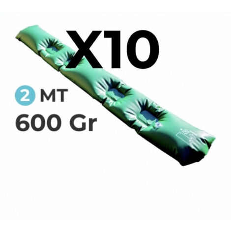 10 Tubolari Salsicciotti in PVC Rinforzato AntiVento AntiRibaltamento per Telo di Copertura Invernale per Piscina - MT. 2 da 600 Gr / Mq - 4 TermoSaldature - MADE IN ITALY (1/5)