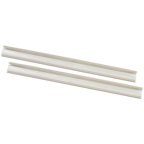 2 Guarnizioni Orizzontali - Striscie di Gomma + 4 Clip in Acciaio - PACK A - Ricambio per Aspirafango Fairlocks Piscina