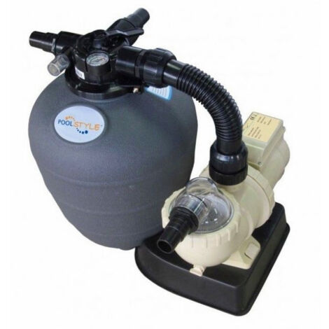 Gruppo Filtrante Monoblocco a Sabbia Poolstyle 0,33 CV per Piscina Interrate & Fuoriterra - 6 m3/h - Max 36.000 LT