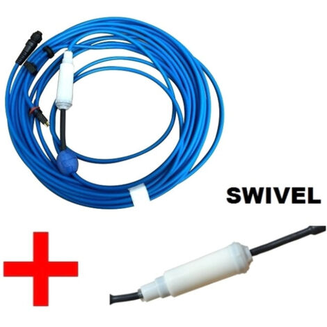 Cavo Galleggiante 18 Mt a 3 Pin Dotato di Swivel con Connettori per Robot Piscina Maytronics Dolphin