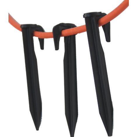 Haken Nägel bis 5,5 mm Kabel kompatibel für Stiga Autoclip ® Mähroboter Befestigungs Heringe Erdanker - verstärkter HQ ABS Stück 1000