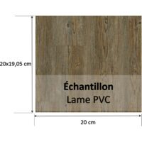 Echantillon Sol PVC clipsable - LVT Click 30 - imitation parquet Brushed Pine grey - Tarkett