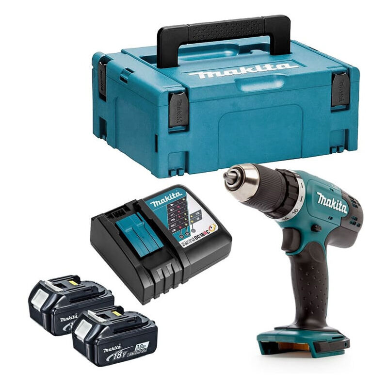 Perceuse-visseuse 18V LXT (2x3,0 Ah) en MAKPAC - Makita DDF453RFJ