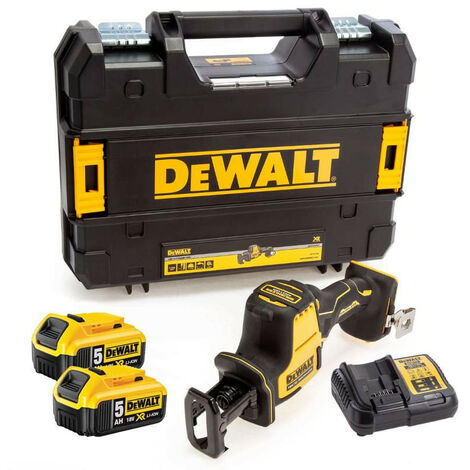 Mini-Scie Sabre DeWALT DCS369P2T (2 x 5,0 Ah DCB115 TSTAK II)