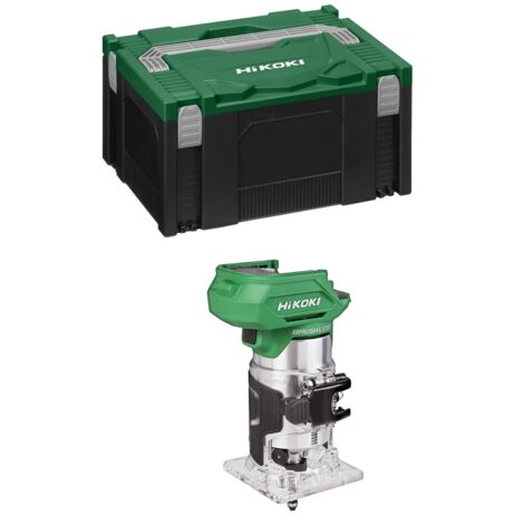 Hikoki – Affleureuse sans fil 18V – M1808DAW2Z – Moteur Brushless pour travaux précis – Vitesse 10 000 à 30 000 tr/min – Pince 6 et 8 mm