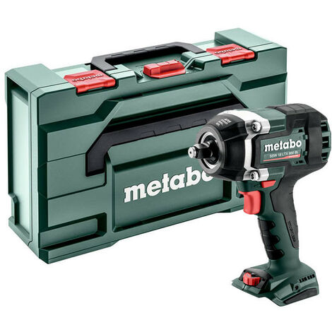Metabo – Visseuse à chocs 18V 800Nm – Moteur Brushless – 12 niveaux de couple – Éclairage intégré – Crochet ceinture – 602403840 - LTX 800 BL