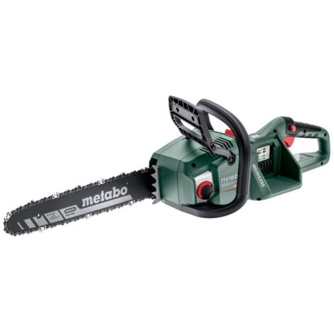 Metabo – Tronçonneuse à batterie 40 cm avec 2 batteries 18V – Moteur Brushless 22 m/s – Pour bois dur et teck – 601613850 - MS 36-18