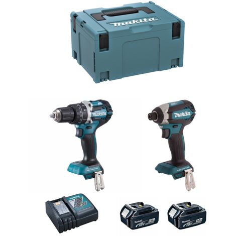 Pack outils électroportatifs DDF484 +  DTD153 (2x5,0 Ah) - MAKITA DLX2180TJ