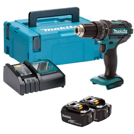 Perceuse à percussion MAKITA DHP482RTJ 18V LXT (2x5,0 Ah) en MAKPAC