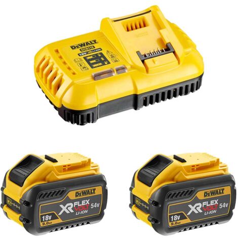 Dewalt DCB118X2 Pack 2 batteries XR Flexvolt 18V/54V 9Ah Li-Ion + Chargeur