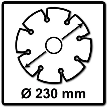 Disque diamant DIAMAK Ø230 mm pour meuleuse - MAKITA D-61145