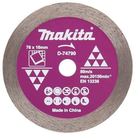 Makita – Disque diamant pour meuleuse Ø76 mm – Coupe céramique précise – Longue durée de vie – D77263 (1/5)